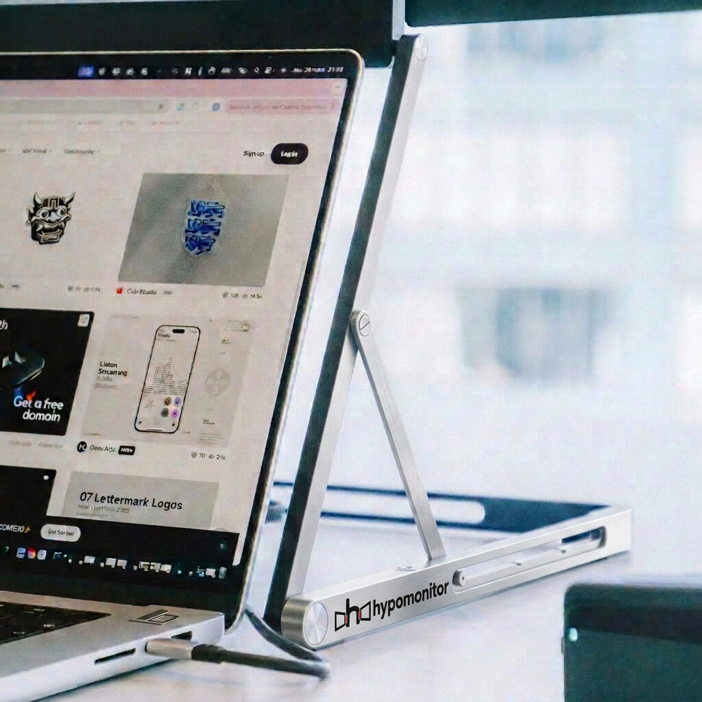 Hypo Triple Monitor matte IPS panel close-up